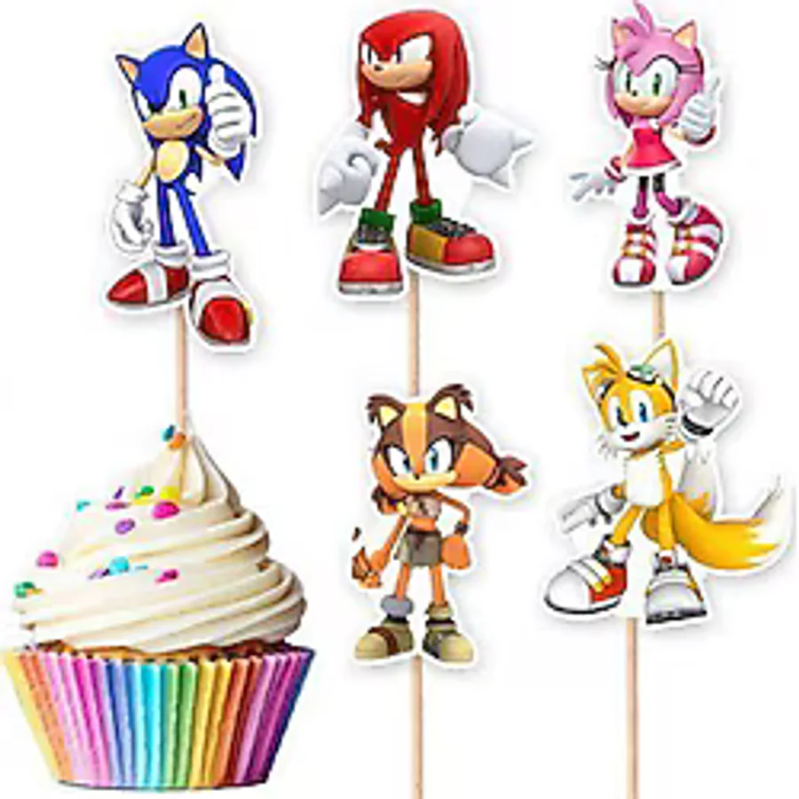 Parti Dükkanım Sonic Boom Şekilli Kürdan 10 Adet