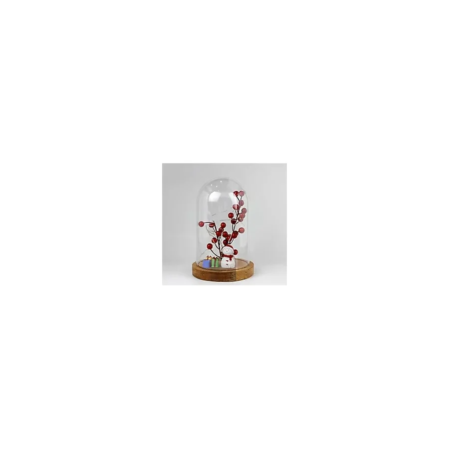 Parti Hediye Sepeti Asorti Yılbaşı Kardan Adam Kokina Ahşap Fanus, 20 x 8 cm, Çok Renkli