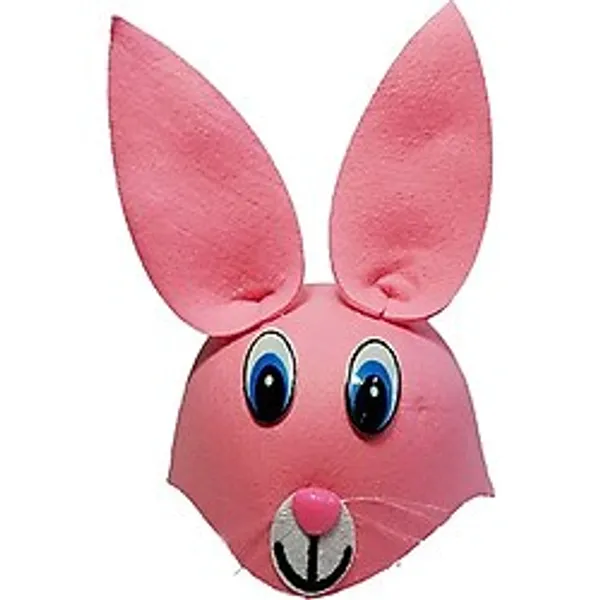 Parti Pembe Renk Kulaklı Tavşan Şapkası Hayvan Şapkası