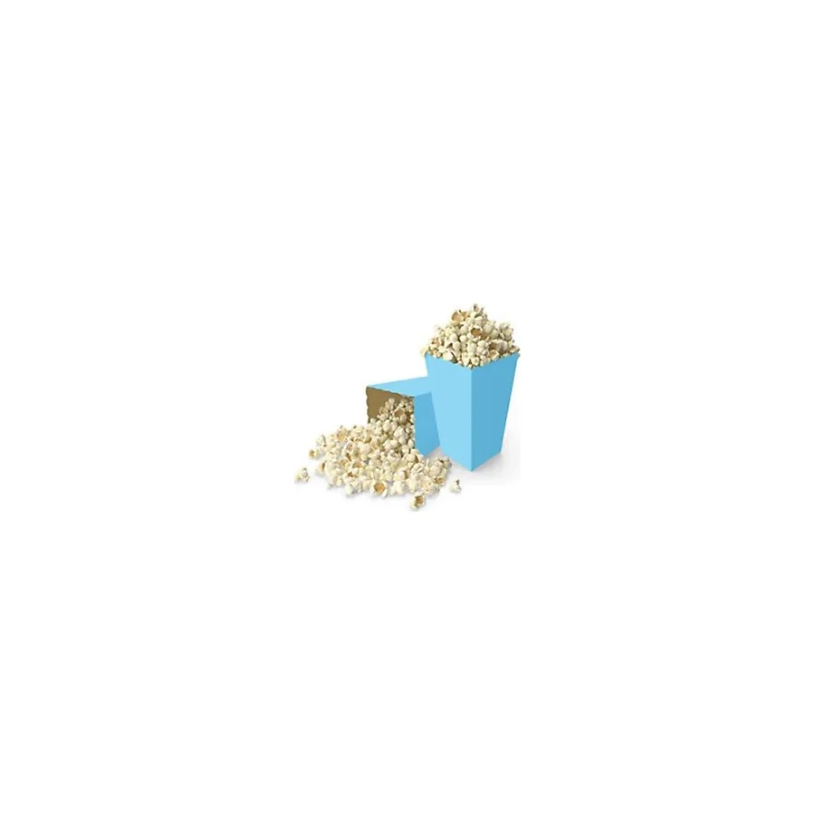Parti Sürprizi Mavi Popcorn Mısır Kutusu 8 Adet