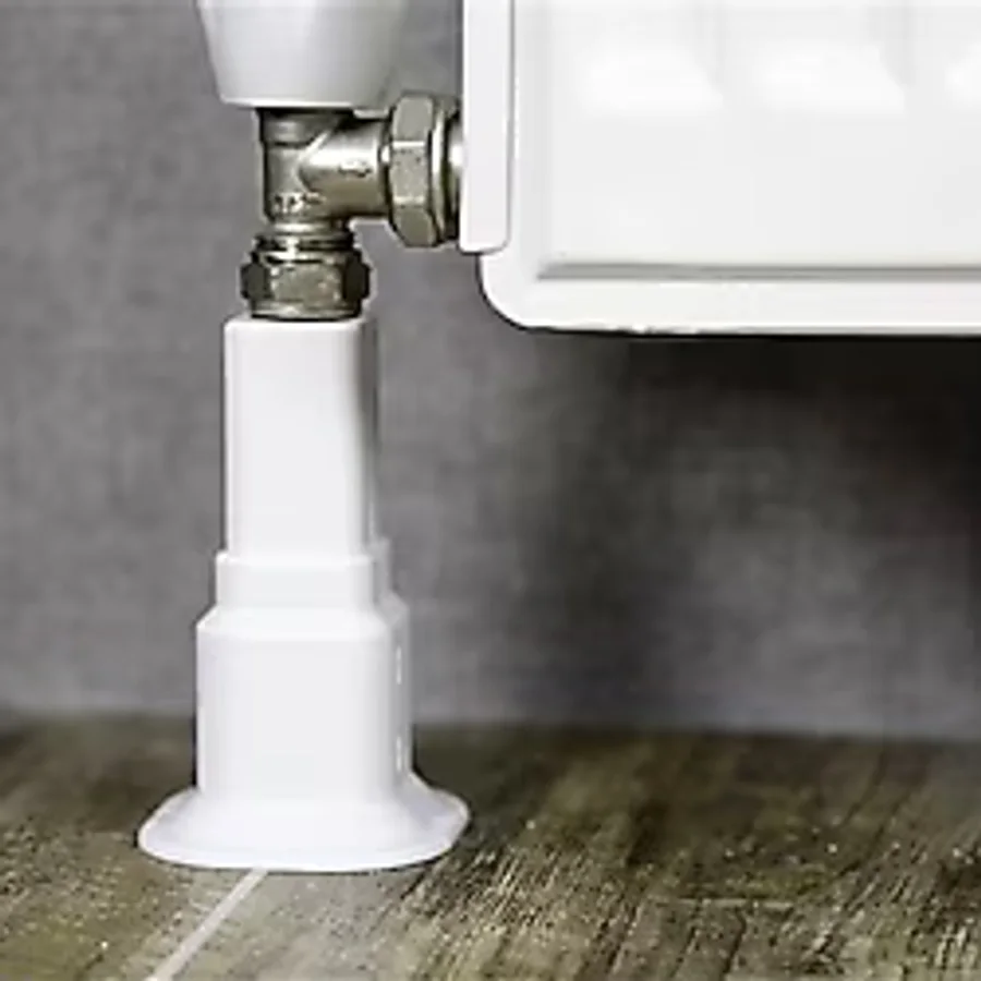 PartiAsya 10 Adet Beyaz Petek Radyatör Ayarlı Boru Gizleme Ayağı 14 cm 20 cm 6 cm Ayar