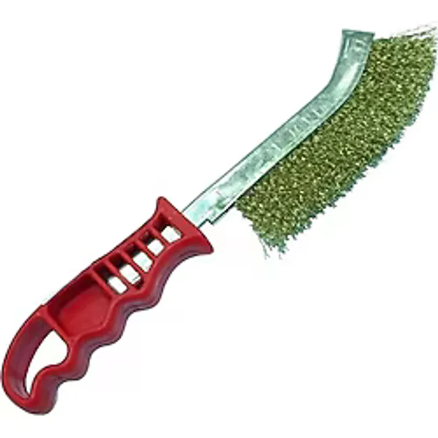 Partner PT02044 Plastik Saplı Tel Fırça Sarı Telli