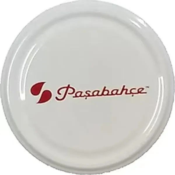 Pasabahce 100 Adet Konserve Kavanoz Kapağı Metal Beyaz Silikonlu Kapak