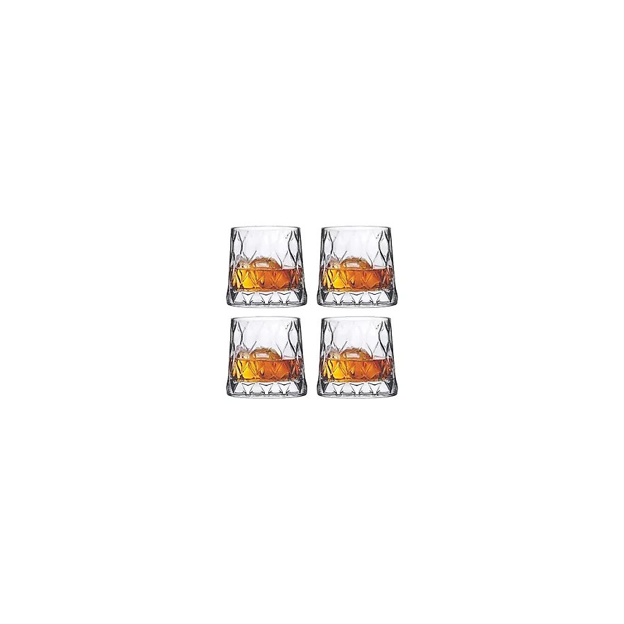 Paşabahçe Leafy 420194 300 cc 4'lü Viski Bardağı