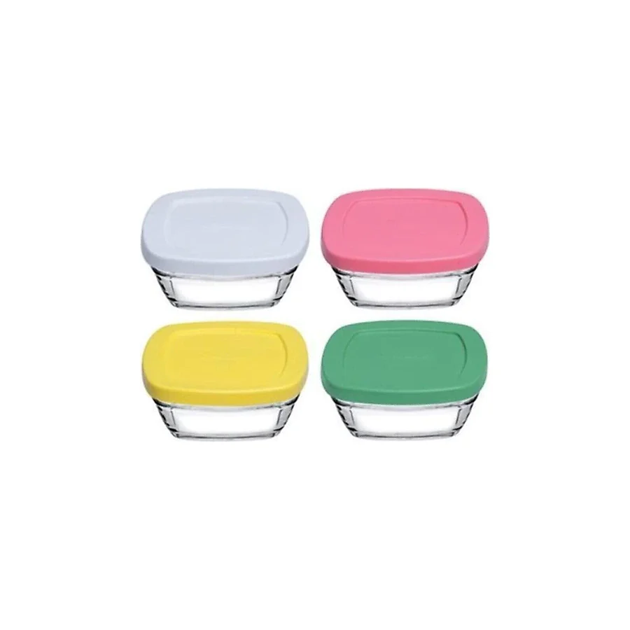 Paşabahçe Pudding 96840 4'lü 310 ml Cam Saklama Kabı