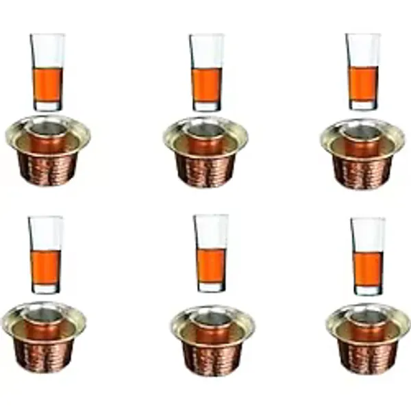 Paşabahçe Rakı Bardağı Ve Bakır Seti 12 Parça