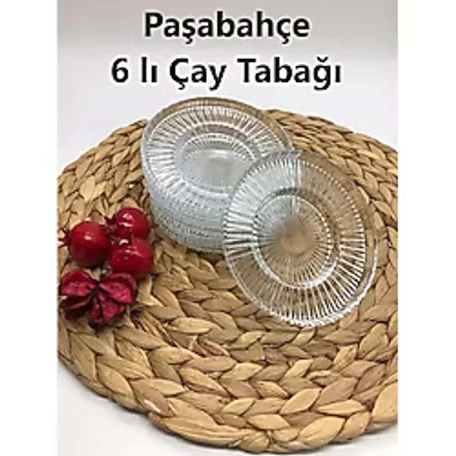 Paşabahçe Riva 6'lı Çay Tabağı