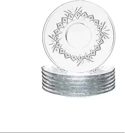 Paşabahçe Timeless 54751 6'lı Çay Tabağı