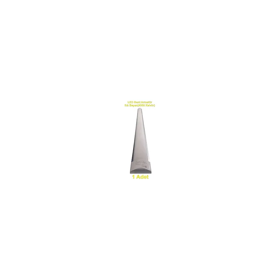 Pasha 120Cm 40W Günışığı Yatay Led Bant Armatür 4000K Ip20 220 Volt (Alüminyum Kasa)