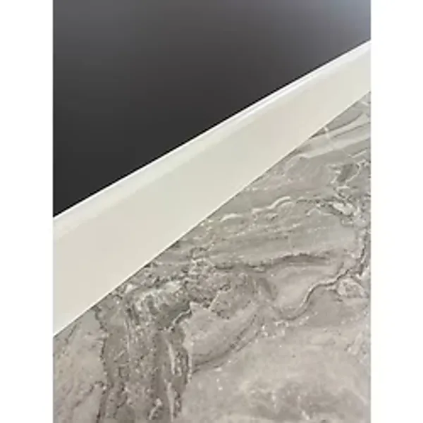 Pasha Dekor 8 cm Düz Lake Beyaz Parke Süpürgelik