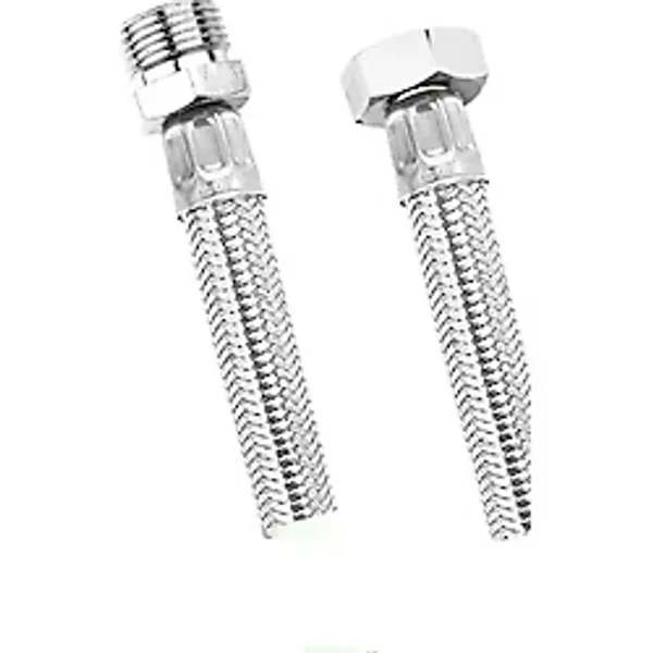 Paslanmaz Çelik Kalın Flex Hortum Termosifon Bağlantı Hortumu 1/2 (Erkek) x 1/2 (Dişi)