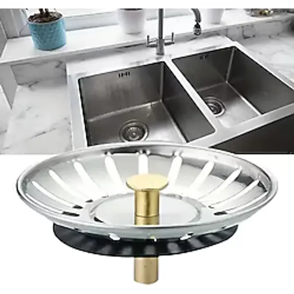 Paslanmaz Çelik Mutfak Evye Lavabo Süzgeci Lavabo Gideri Atık Gıda Tıpası