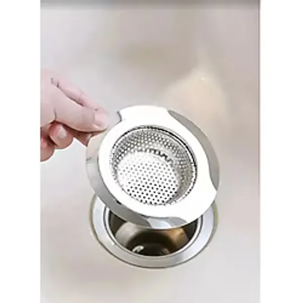 Paslanmaz Çelik Mutfak Lavabo Süzgeci Tıkanmayı Önleyici Drenej Tıpası 9cm