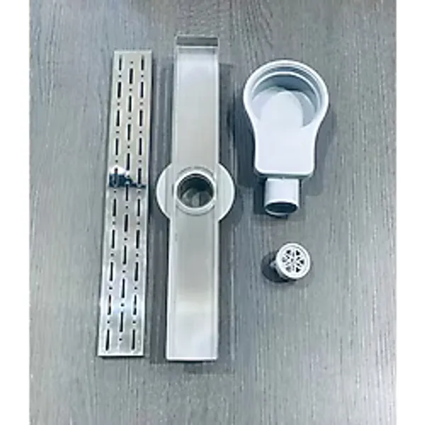 Paslanmaz Duş Kanalı Yer Süzgeci 30CM Boyunda 304 Kalite Parlak Banyo ,wc,koku Yapmaz. - 30-40-50-60