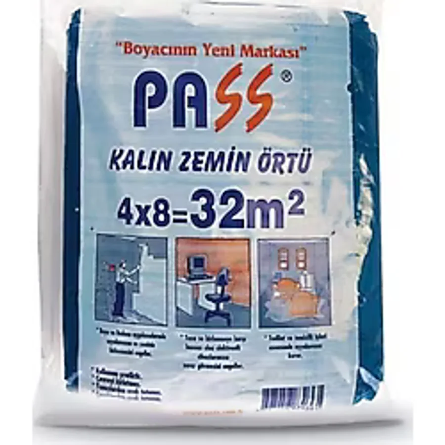 PASS KORUYUCU KALIN ZEMİN ÖRTÜSÜ 4x8 = 32 METREKARE