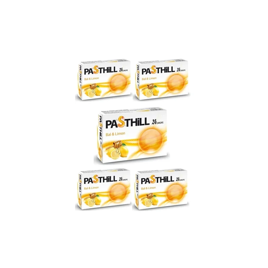 Pasthill Bal ve Limonlu 24'lü Pastil 5 Adet