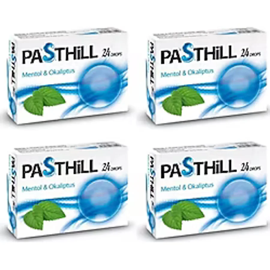 Pasthill Mentol Okaliptus 24'lü Pastil 4 Adet