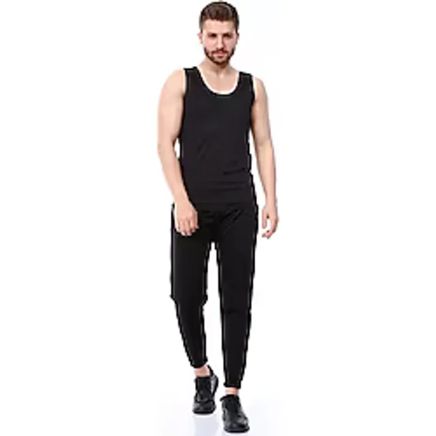 Pastimost Termal Sauna Eşofman Atlet Takım - Siyah - 2XL