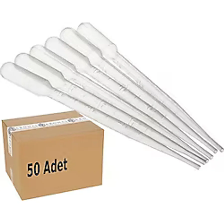 Pastör Pipet 3Ml 50 Adet Plastik Damlalık