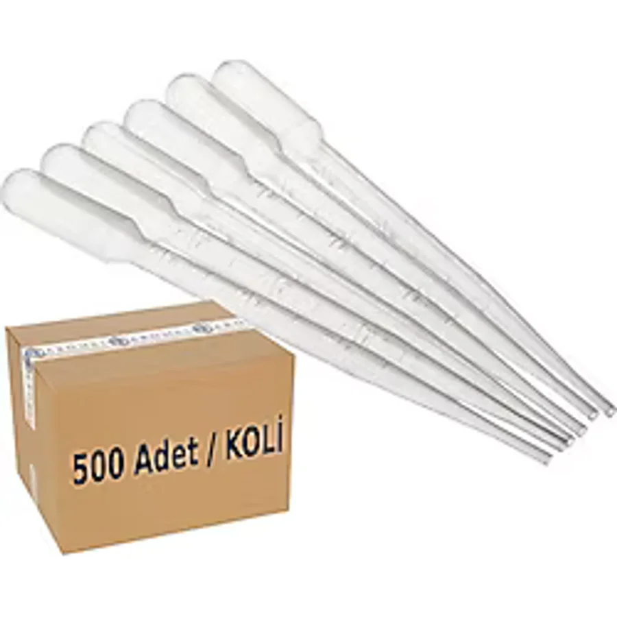 Pastör Pipet 3ML 500 Adet Plastik Damlalık