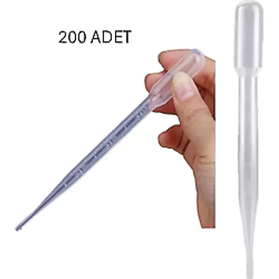 Pastör Pipet Plastik Damlalık Pipet 200 x 3 ML