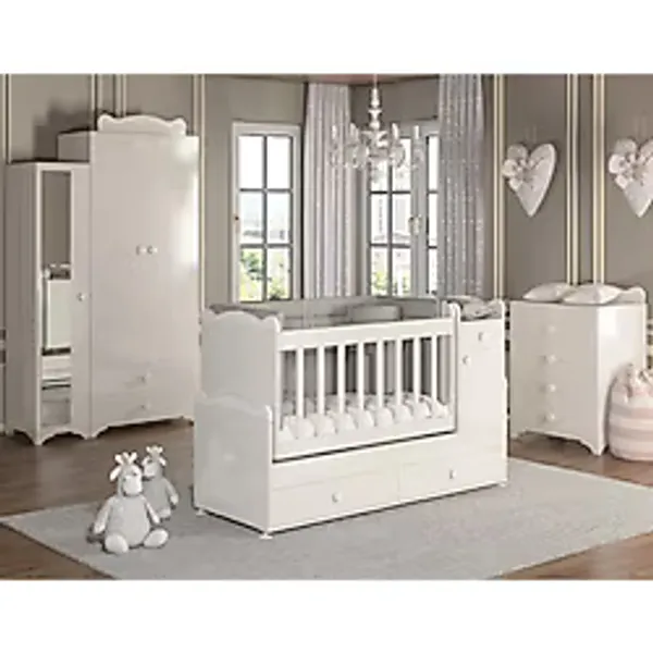 Patiko Furniture Sahra 950 Bebek Odası Takımı Beyaz