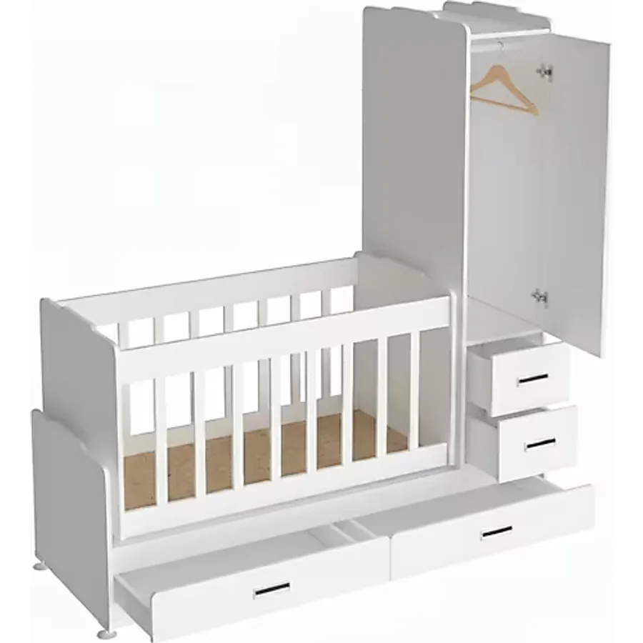 Patiko Swing SW-262 Dolaplı Büyüyen Beşik