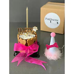 Patisserie Store Köpekler Için 1 Yaş Doğum Günü Seti (PEMBE) - Doğum Günü Pastası, Tasarım Pleksi, D