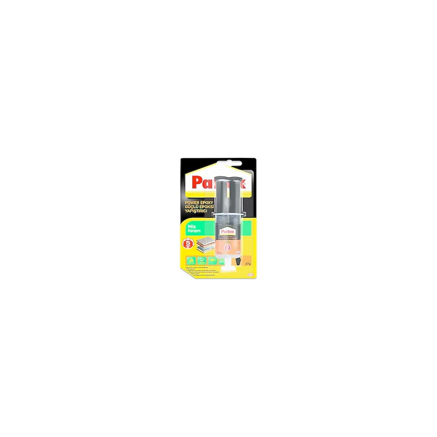 Pattex Power Epoksi Güçlü Yapıştırıcı-Mix Karışım 27 Gr