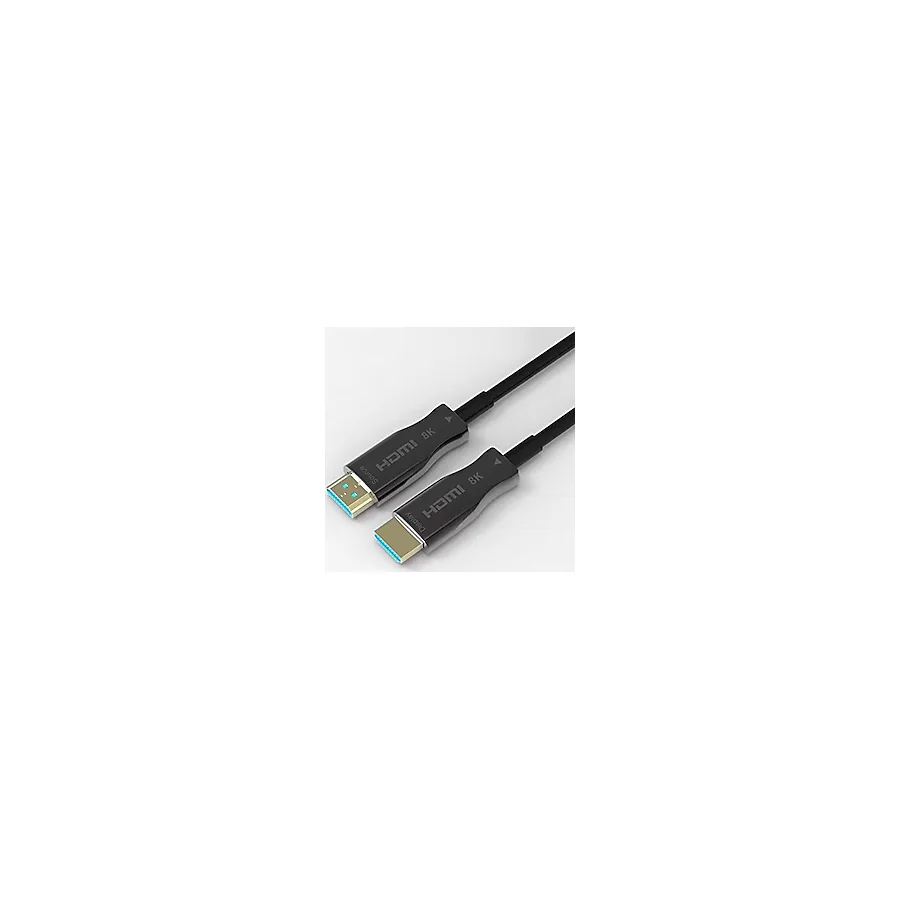 Paugge Ultra Sertifikalı AOC Fiber Hdmi 2.1 Kablo - 48Gbps, 8K 60Hz, 4K 120Hz, 4K 60Hz, eARC, HDR, D-HDR, HDCP2.3, Dolby Vision, Dolby Atmos (10 Metre)