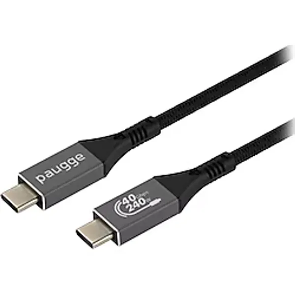 Paugge USB 3.1 USB C Görüntü, Ses, Data ve Şarj Kablosu 5m - Siyah