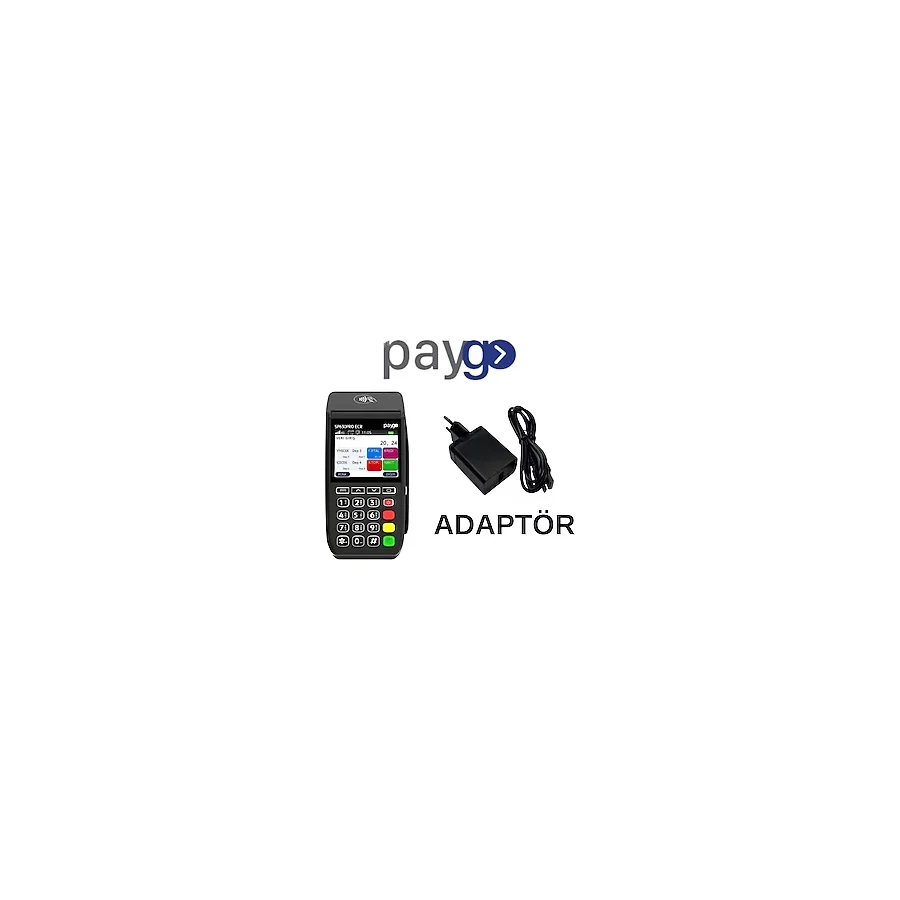 Paygo Yazarkasa Pos Şarj Adaptörü - Siyah