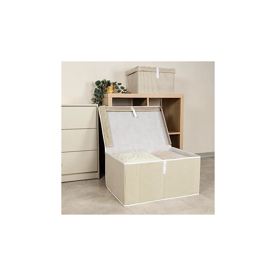 Pazar Kapısı Çok Amaçlı Düzenleyici Kapaklı Sandık Tipi Kutu Hurç 3 Lü Set Mega 60 x 40 x 30