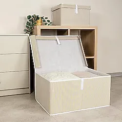 Pazar Kapısı Çok Amaçlı Düzenleyici Kapaklı Sandık Tipi Kutu Hurç 3 Lü Set Mega 60 x 40 x 30