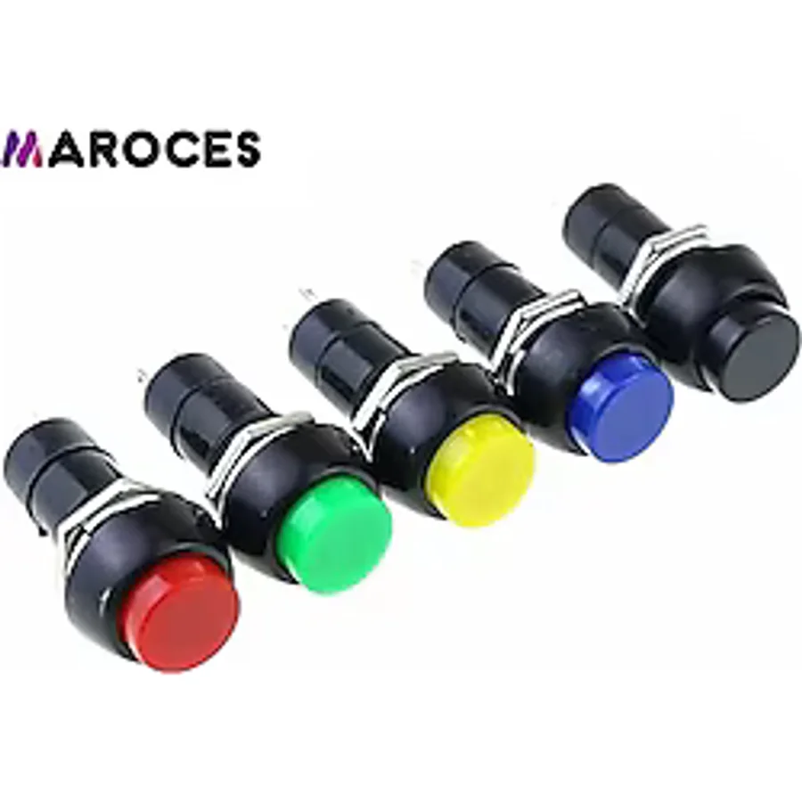 PBS-11A 12mm Anahtarlı Push Buton - Kırmızı IC-185