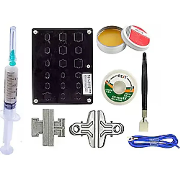 Pcb Tutucu Lehimleme Standı Seti - Havya Uç Temizleyici Flux ve Lehim Emme Teli SET/001