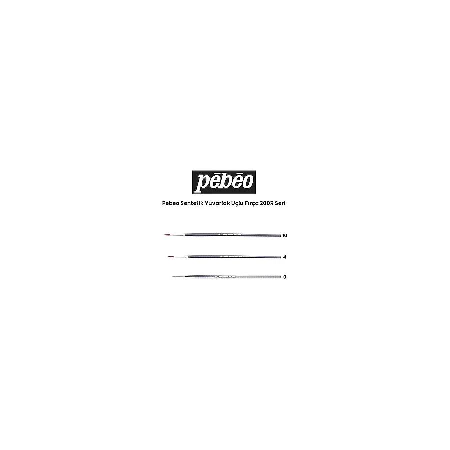 Pebeo 200R Seri Sentetik Yuvarlak Uçlu Fırça Seti