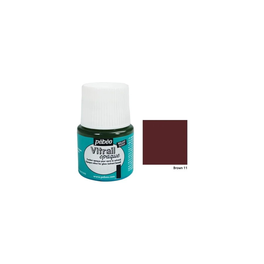 Pebeo Vitrail Cam Boyası 45 ml. 11 Brown
