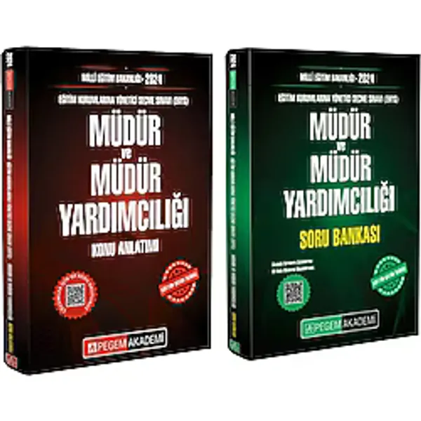 Pegem Yayınları 2024 EKYS Müdür ve Müdür Yardımcılığı Konu ve Soru Seti 2 Kitap