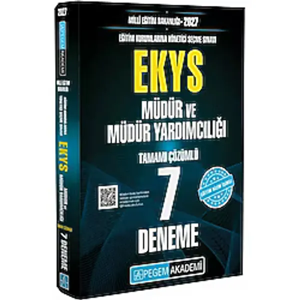 Pegem Yayınları 2027 EKYS MEB Müdür ve Müdür Yardımcılığı 7 Deneme