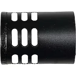 Pelet Soba Borusu Şapka / Çap: 8 Cm / Mat Siyah / 304 Krom / Contalı / Baba's Stove