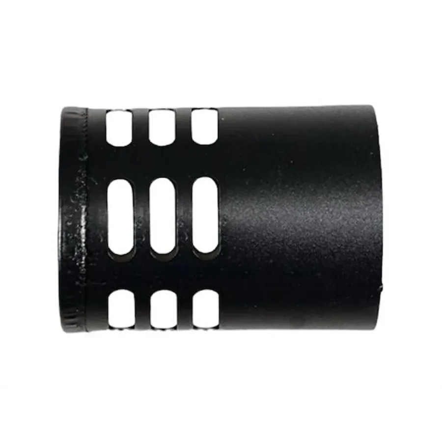 Pelet Soba Borusu Şapka / Çap: 8 Cm / Mat Siyah / 304 Krom / Contalı / Baba's Stove