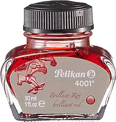 Pelikan 4001 30 ml Kırmızı Yazı Mürekkebi