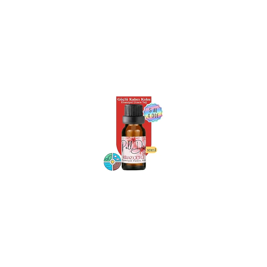 PellDio Home Kiraz Çiçeği Esansiyel Uçucu Koku Yağı Buhurdanlık Yağı Difüzör Esansı Hobi Esans Ortam Oda 10ml