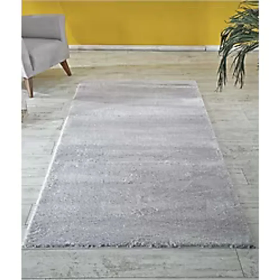 Peluş Halı Post Gri Kaymaz Taban Yıkanabilir Yolluk