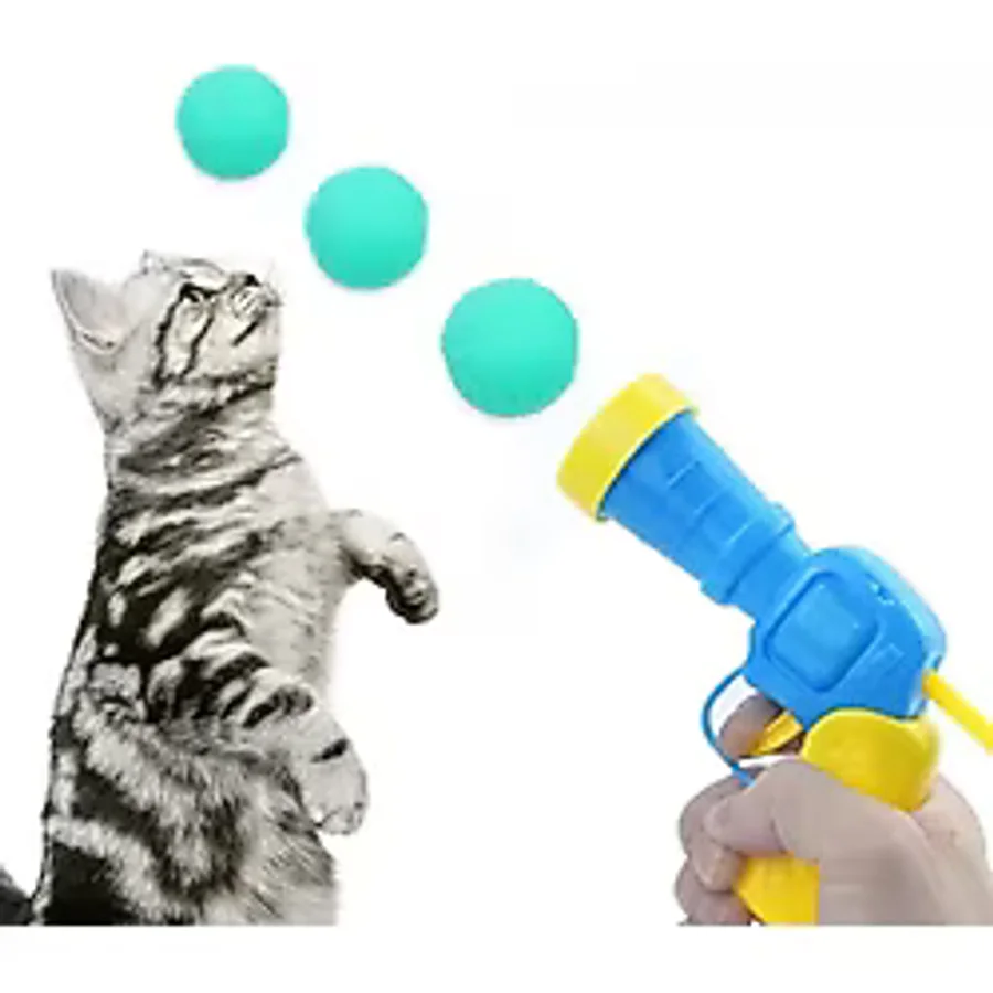 Peluş Top Atan İnteraktif Kedi Oyuncağı