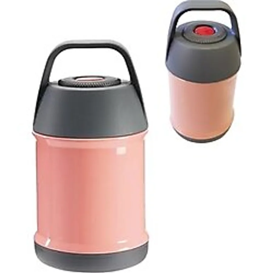 Pembe 304 Çelik 450 ml Vakumlu Bebek Mama Yemek Saklama Termosu cin297pm
