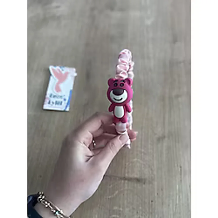 Pembe Ayıcıklı Kız Çocuk Tacı