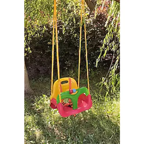 Pembe, Emniyet Kemerli Çocuk Ve Bebek Salıncağı - Bahçe & Balkon İçin Güvenli Salıncak