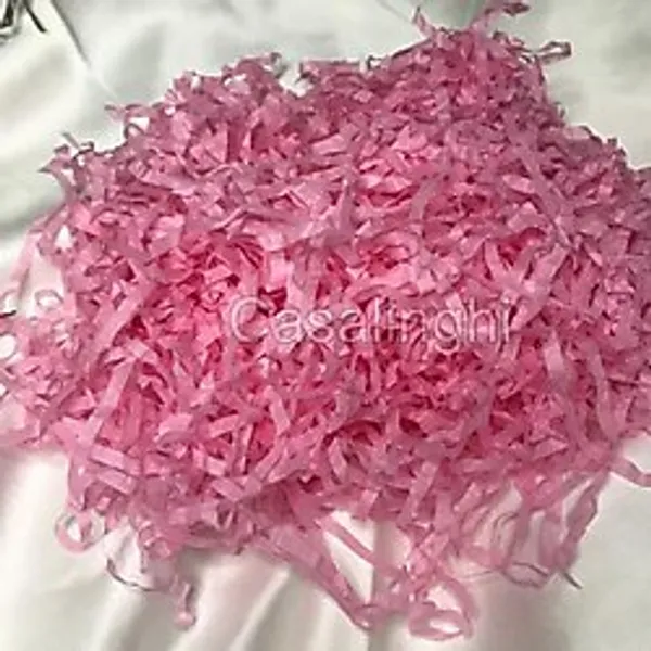 Pembe Kırpık Pelür Kağıt Kırpıntısı 50 gram - Pembe Ton Hediye Kutusu Dolgu Malzemesi, Kargo Koruma ve Ambalaj Süsleme - bisaccia